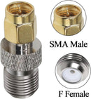 SMA2F, MVO SMA to F-Type Adapter Connector - SMA Male to F Female  antennas, satellite receivers, and cable modems adapter