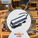 MV-DC12400W, MVO LED Driver 400 Watts 12V Waterproof Power Supply IP67 Converter AC 110V to 12 Volt DC 33.3A Low Voltage Transformer Adapter for Outdoor LED Strip...