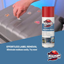 TE102. MVO Label & Sticker Remover Spray - (12x6.7oz) Quick-Dissolve Adhesive Remover Spray with Citrus Scent, Removes Tar, Tape & Bumper Stickers on Multiple Surfaces, No Damage to Paint