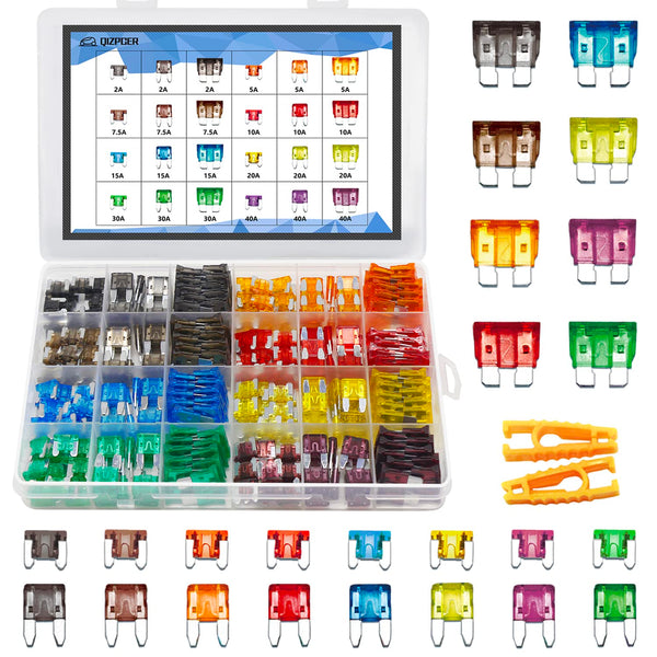 282 Pieces Car Fuses Assortment Kit Standard & Mini & Low Profile Blade Fuses