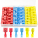 Insulated Spade Kit. MVO 160PCS Spade Connector Kit, 22-10AWG Quick Disconnect Wire Connectors, Nylon Insulated Spade Terminal Connectors Male and Female