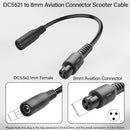 ADAPTMini 3Pin Mobile F -2.1  F, MVO DC5521 to XLR Electric Scooter Charging Cable,24V DC 5.5x2.1 mm to 3-Pin XLR Connector Adapter Cable for Electric Scooter,Mobility Scooter, (Copy)