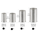 Ferrule 1/0-2pk, MVO Gauge Tinned Copper Wire Ferrules for Electrical Cable Ends Crimp Terminals