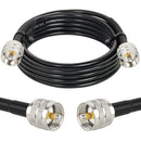 PL12, MVO 10FT PL259 UHF Male to Male CB or Ham Radio RG58 Coax Cable