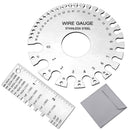 Wire Gauge Measuring Tool. MVO2 Pcs Stainless Steel Thickness Gauges