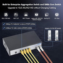 MV10GX6 Switch, MVO  6 Port 10Gbps Managed Switch, 4 x 10G RJ-45 Ports with 2 x 10G SFP+ Slots,