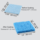 SS-2.6, <VO Square2.6" x 2.6" x 0.4"(After Soaking) High-Temperature Resistant Sponges Tip Cleaners, for Cleaning Soldering Iron Tips... Model:HF20 EC205