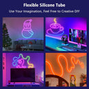 MV12M-RGBW-16, Multi-colored Neon LED strip light,5M 12V waterproof neon light for indoor and outdoor decorative