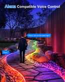 RGBNEON33, MVO 33Ft RGB Multi Color  Neon Rope Lights, 1200 LED Strip Lights with Timer Dimmable, 24V Flexible Outdoor Neon Strip Light, Waterproof Neon LED Strip