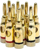 MV9437 5Pair l Silverback Banana Plugs, 24k Gold Dual Screw Lock Speaker Connector