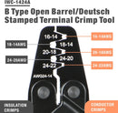 MVSN-28B Crimping Tools for Deutsch DT Series Stamped & Formed Contact, Open Barrel Terminal Crimping Tool, AWG14 to AWG24 Wire Crimper