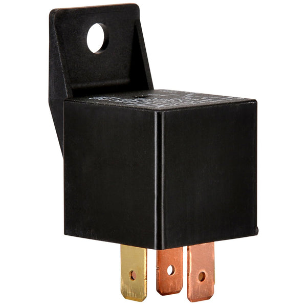 R51-5D40-12, NTE  NTE Electronics R51-5D40-12F Series R51 Automotive Relay, Flange Mount, SPDT Contact Arrangement, 0.250" Quick Connect Terminal, 1.6W Power, 40 Amp, 12VDC