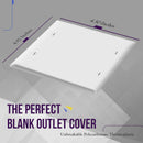 IC630BDWH, ICC, 2 gang BLANK Wall plate