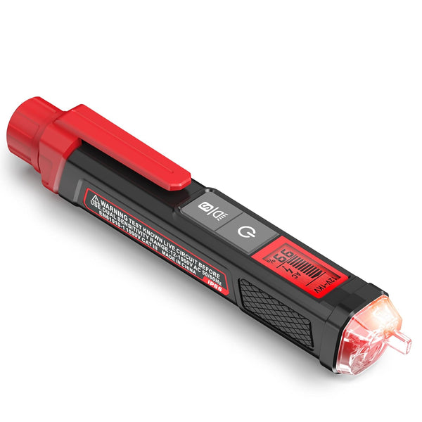 AC Voltage Tester, MVO Voltage Tester/Non-Contact Voltage Tester with Signal Percentage, Dual Range AC 12V/70V-1000V, Live/Null Wire Tester, Electrical Tester with LCD Display, Buzzer Alarm, Wire Breakpoint Finde