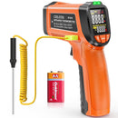 MVIR1, MVO Infrared Thermometer Gun, Non-Contact Digital Laser Temperature Gun, -58°F to 1076°F, Adjustable Emissivity and Max/Min Values for Industrial, Cooking, Griddle,Engine, HVAC (Not for Human)