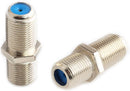FC67R, Philmore F81 Nickle Barrel Connectors High Frequency 3GHz Female to Female F-Type Adapter Couplers