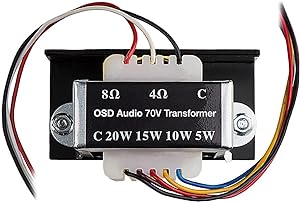 70V Commercial (20, 15, 10, 5W) Premium Quality Distribution Line Transformer MVSP70T