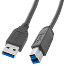 72-136-6, Calrad Super Speed USB 3.0 Type A Male to USB Type B Male Cable, 6 Ft. Long