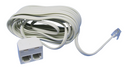 Philmore 75-237, RJ11 4P4C White Modular Telephone Splitter Cord  ~ 25 Feet