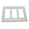 75-3000, Philmore Triple (3) Gang White Designer Plate for Decora Style Inserts