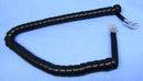 75-350, Philmore Black 14 Foot Coiled 6 Conductor RJ12 (6P6C) Telephone Cord