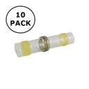 76-HISBC12-10, 12-10AWG Heat Shrink Insulated Butt Connector w/ Solder Ring 10 Pack