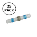 76-HISBC16-25, 16-14AWG Heat Shrink Insulated Butt Connector w/ Solder Ring 25 Pack