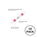 76-HISBC22-5, 22-18AWG Heat Shrink Insulated Butt Connector w/ Solder Ring 5 Pack
