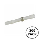 76-HISBC26-200, 26-24AWG Heat Shrink Insulated Butt Connector w/ Solder Ring 200 Pack