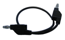 28-5110-25, Philmore Black 4mm STACKABLE JUMPER LEAD