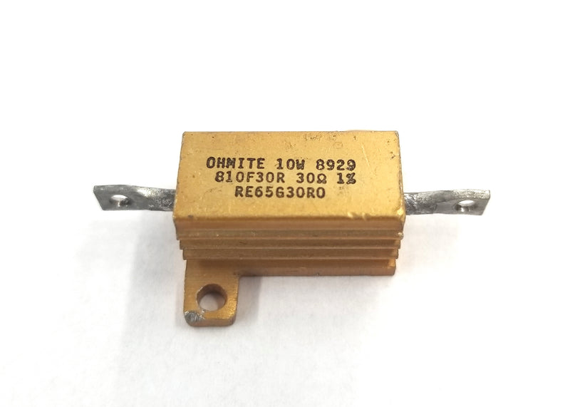 Ohmite 810F30R, 30 Ohm 1% 10 Watt Metal Power Resistor 10W
