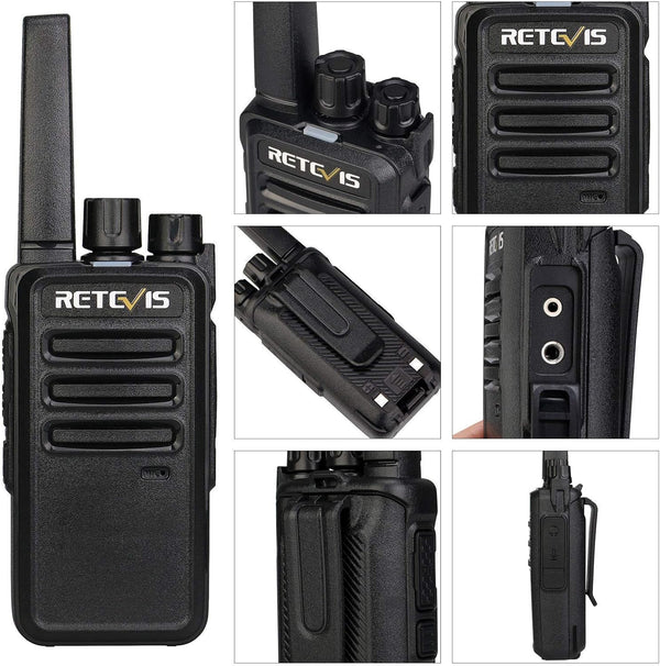 MvRT-68, MVO (PACK OF 2 ) Two-Way Radios Long Range, Walkie Talkies for Adults, 2 Way Radio with Earpiece, Walkie Talkie Rechargeable with Charging Base
