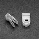 3321D, MVO Nylon Plastic Cable Clamps, 1/8 Inch (3.2mm) Screw Mounting