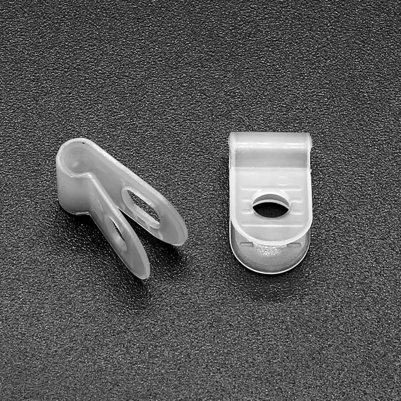 3321D, MVO Nylon Plastic Cable Clamps, 1/8 Inch (3.2mm) Screw Mounting