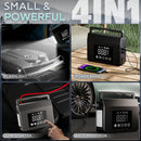 MVL8, COUTURE The Hieha L8 is a versatile 4-in-1 multi-functional device designed for automotive emergencies and convenience. It integrates a powerful car jump starter, a portable air compressor, a 15000mAh power bank, and a multi-mode LED flashlight
