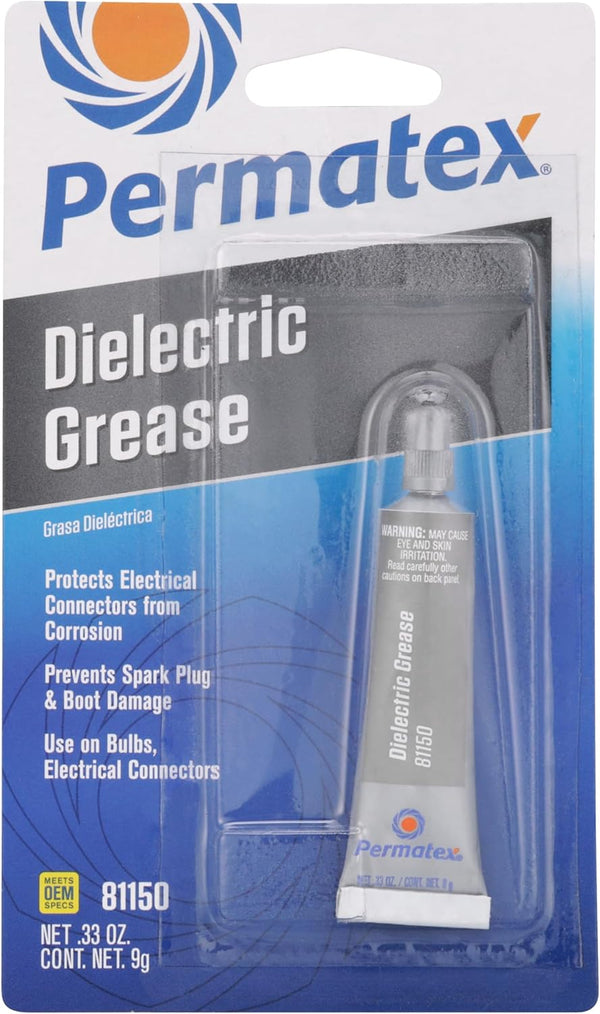 Permatex 81150 Dielectric Tune-Up Grease, 0.33 oz. Tube, Silver