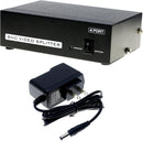 BNC 4 Port Splitter, MVO 4 Ports BNC Video Splitter 1 in 4 Out BNC Coaxial TV CCTV DVR Composite Video Adapter Black