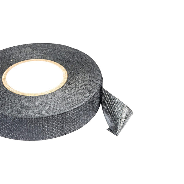 MVCLOTHTAPE-3/4  Wire Harness Tape, 3/4 inch x 49 Feet Adhesive Fabric Tape,High Temp Wiring Loom Self-Adhesive Felt Cloth Electrical Tape for Automotive Engine