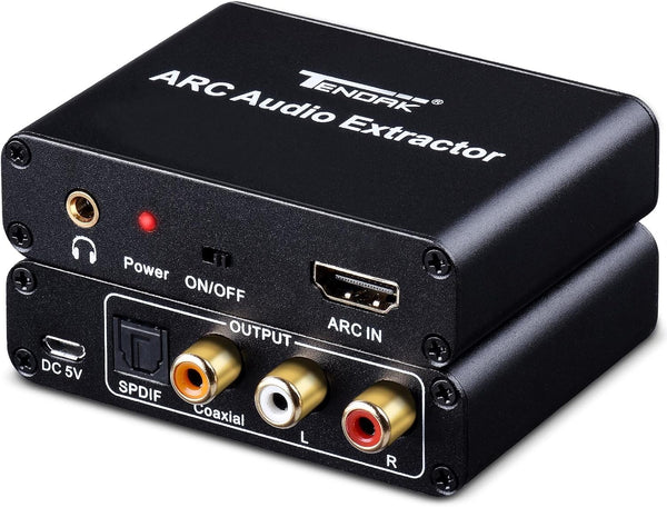 EARC HDMI2RCA, MVO HDMI ARC AdapterARC Audio Extractor with Digital Optical TOSLINK SPDIF/Coaxial and Analog