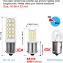 MVBA15S 1156 LED, MVO1156 1141 6000k Daylight White,DC Bayonet Single Contact Base,AC10-24V DC10-30volt Low Voltage