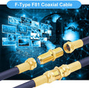 RFF-7734-3GH, PAN F81 Barrel Connectors High Frequency 3GHz Female to Female F-Type Adapter Couplers