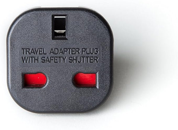 CP-UK10, PHC  Continental UK 3-Pin To Schuko European 2-Pin Grounded Travel Adapter Plug