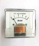 Allied 8302Z, 0-5mA DC Analog Meter 2.5" x 2.3" Panel Face, 2" Round Body