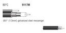25' Belden 9117M, RG6 Broadband CATV 75 Ohm Coax w/18AWG Messenger Wire ~ 25FT