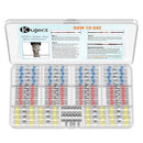 SS120, MVO Heat Shrink Solder Seal Wire Connectors Kit 120PCS, Waterproof Butt Connector Heat Shrink Electrical Terminals, Insulated Solderless Wiring Splice...