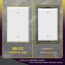 70-7410, MVO Mid-Size Blank Device Wall Plate, Midway Blank Outlet Covers, 1-Gang 4.88" x 3.11", Unbreakable Polycarbonate Thermoplastic, UL Listed