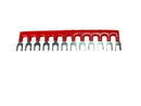 JUMPER-10R, MVO 10-Position Jumper Block Terminal 400V 10A | 10-position fork type barrier terminal strip for wire connections