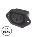 95-771-10PK, Calrad IEC320 Chassis Mount Female AC Sockets ~ 10 Pack
