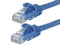 WW724M802BU 2 FT BLUE CAT6 Ethernet Patch Cable with Snag less Flex boot Ends