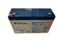 SCP6120-F1, 6V@12AH Sealed Lead Acid (SLA) Battery 0.187" F1 Terminals PS-6120